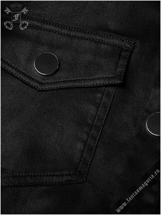 Punk Rave Men's Stuff Casual Black Men's Shirt 17 Punk Rave Men's Stuff Casual Black Men's Shirt