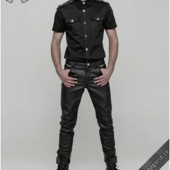 Punk Rave Men's Stuff Casual Black Men's Shirt 27 Punk Rave Men's Stuff Casual Black Men's Shirt