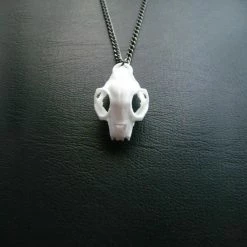 Rogue And Wolf Cat Skull Necklace Jewelry