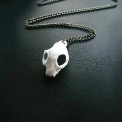 Rogue And Wolf Cat Skull Necklace Jewelry