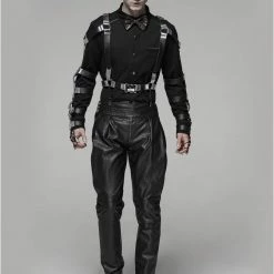 Punk Rave Men's Stuff Deimos Black Shirt