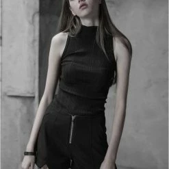 Punk Rave Elodie Black Top
