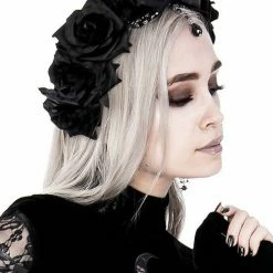 ReStyle Gothic Wreath With Antlers, Roses & Beads Headband Accessories 13 ReStyle Gothic Wreath With Antlers, Roses & Beads Headband Accessories
