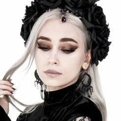 ReStyle Gothic Wreath With Antlers, Roses & Beads Headband Accessories 11 ReStyle Gothic Wreath With Antlers, Roses & Beads Headband Accessories