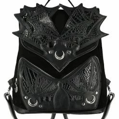 ReStyle Black Phantom Gothic Backpack With Dragon Wings