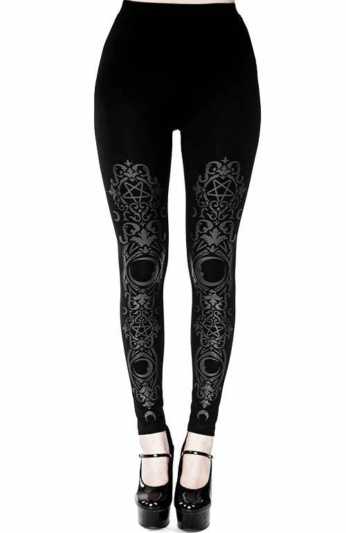 ReStyle Black Gothic Baroque Leggings 7 ReStyle Black Gothic Baroque Leggings