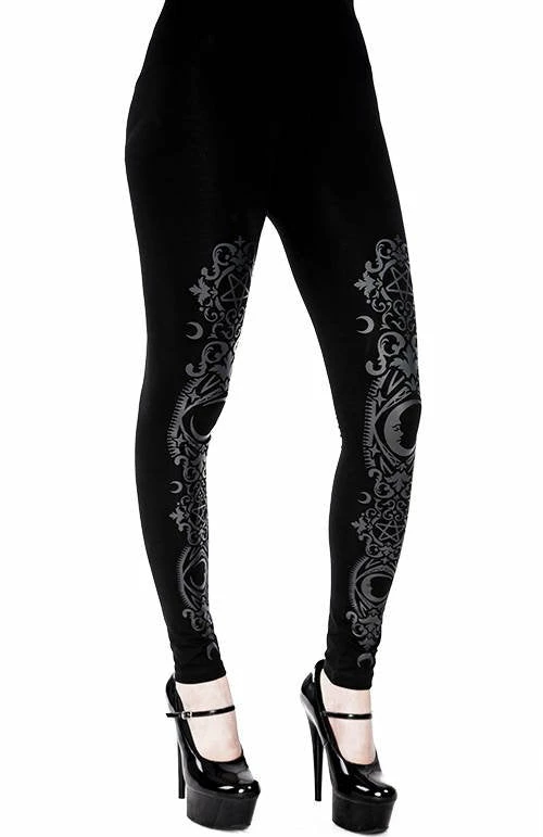 ReStyle Black Gothic Baroque Leggings 5 ReStyle Black Gothic Baroque Leggings