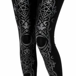ReStyle Black Gothic Baroque Leggings 10 ReStyle Black Gothic Baroque Leggings