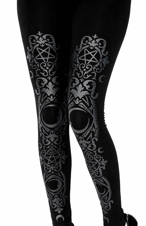 ReStyle Black Gothic Baroque Leggings 6 ReStyle Black Gothic Baroque Leggings