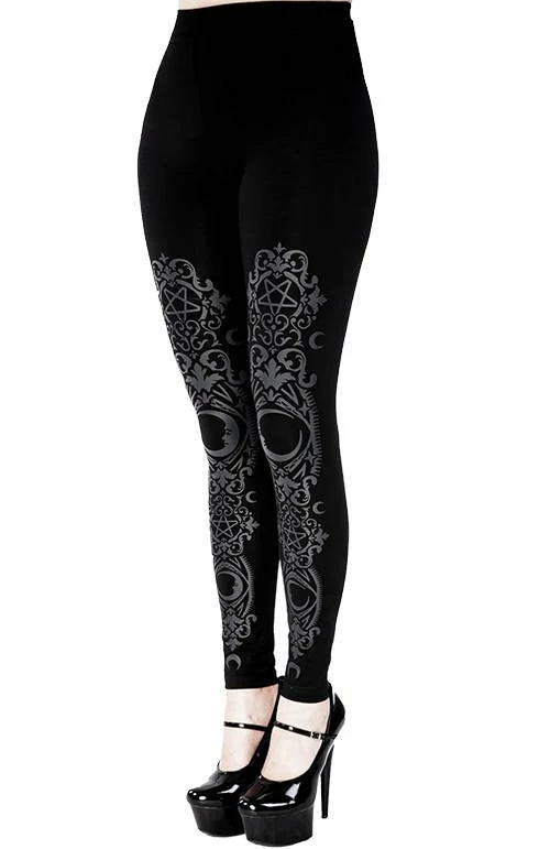 ReStyle Black Gothic Baroque Leggings 3 ReStyle Black Gothic Baroque Leggings