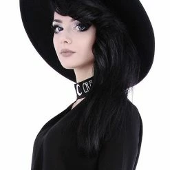 ReStyle Black Gothic Wide Brim Hat Men's Stuff