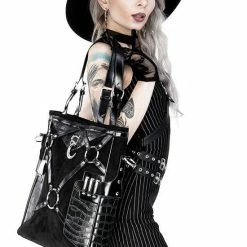 ReStyle Collared Pinstriped Mini Gothic Dress Women's Stuff