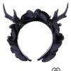ReStyle Gothic Garland, Headpiece With Deer Antlers & Orchids