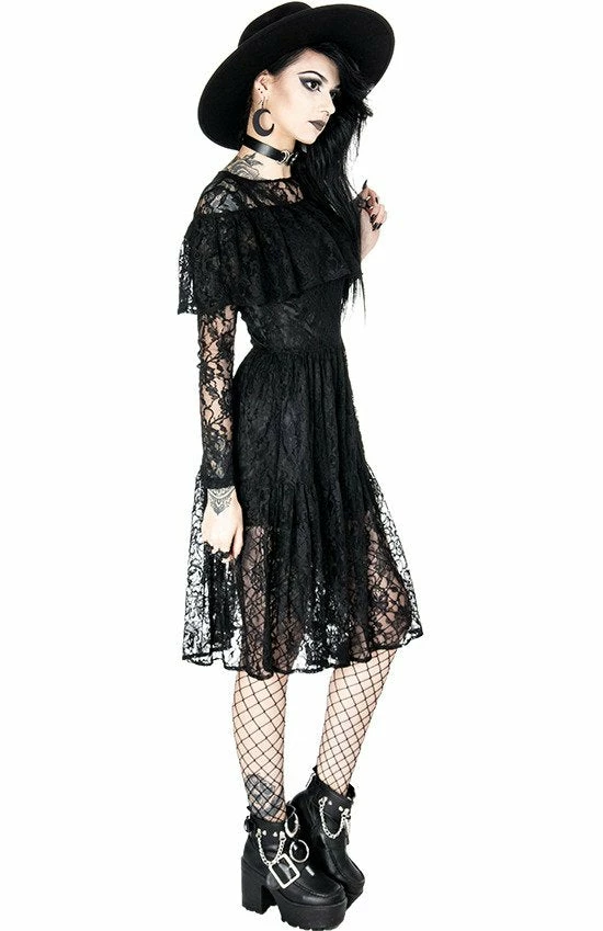 ReStyle Gloomy Prairie Black Lace Gothic Dress 9 ReStyle Gloomy Prairie Black Lace Gothic Dress