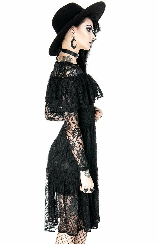 ReStyle Gloomy Prairie Black Lace Gothic Dress 4 ReStyle Gloomy Prairie Black Lace Gothic Dress