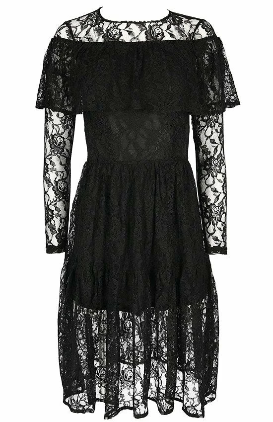 ReStyle Gloomy Prairie Black Lace Gothic Dress 12 ReStyle Gloomy Prairie Black Lace Gothic Dress