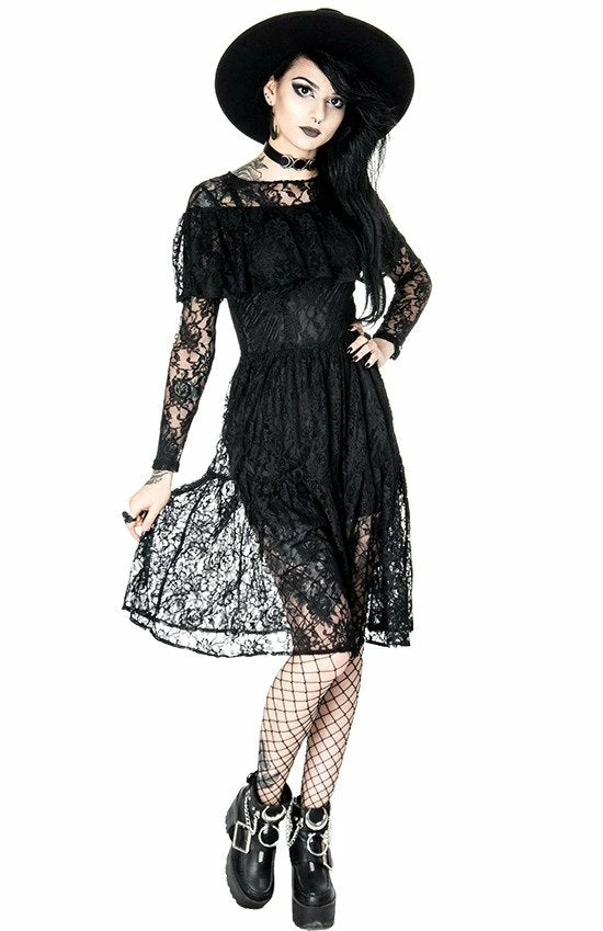 ReStyle Gloomy Prairie Black Lace Gothic Dress 8 ReStyle Gloomy Prairie Black Lace Gothic Dress