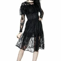 ReStyle Gloomy Prairie Black Lace Gothic Dress 23 ReStyle Gloomy Prairie Black Lace Gothic Dress