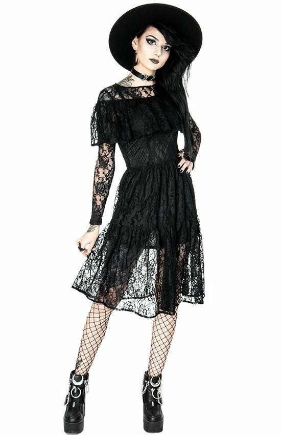 ReStyle Gloomy Prairie Black Lace Gothic Dress 11 ReStyle Gloomy Prairie Black Lace Gothic Dress