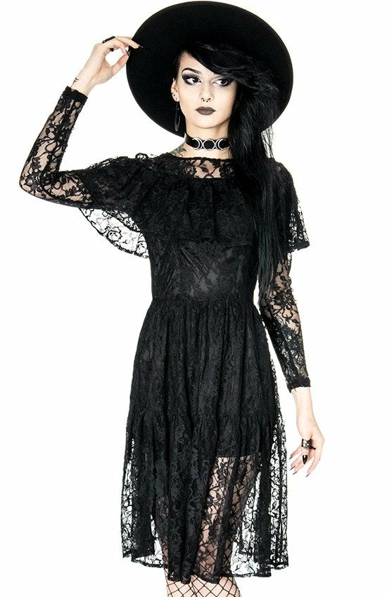 ReStyle Gloomy Prairie Black Lace Gothic Dress 6 ReStyle Gloomy Prairie Black Lace Gothic Dress