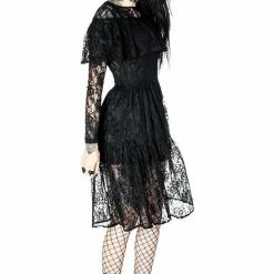 ReStyle Gloomy Prairie Black Lace Gothic Dress 22 ReStyle Gloomy Prairie Black Lace Gothic Dress