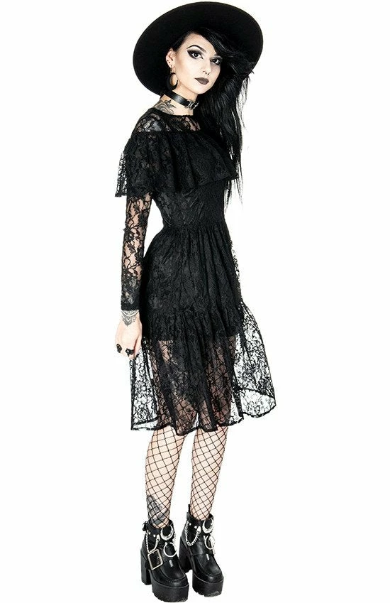 ReStyle Gloomy Prairie Black Lace Gothic Dress 10 ReStyle Gloomy Prairie Black Lace Gothic Dress