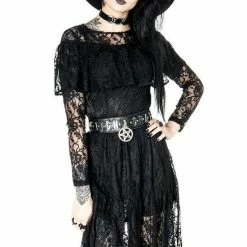 ReStyle Gloomy Prairie Black Lace Gothic Dress