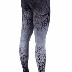 ReStyle Gray Branches Ombre Leggings Women's Stuff