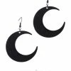 ReStyle Moon Black Earrings Gothic Earrings, Crescent, Occult Fashion