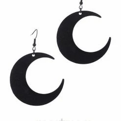 ReStyle Moon Black Earrings Gothic Earrings, Crescent, Occult Fashion