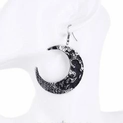 ReStyle Crescent Moon Textured Earrings