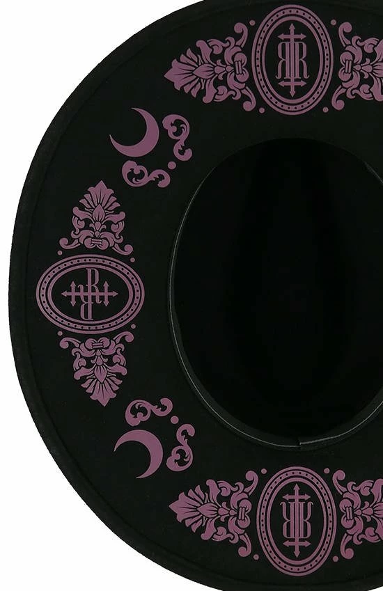 ReStyle Baroque Style Gothic Hat With Burgundy Monogram 13 ReStyle Baroque Style Gothic Hat With Burgundy Monogram