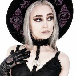 ReStyle Baroque Style Gothic Hat With Burgundy Monogram 20 ReStyle Baroque Style Gothic Hat With Burgundy Monogram