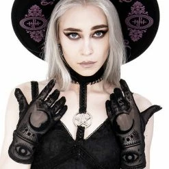 ReStyle Baroque Style Gothic Hat With Burgundy Monogram 18 ReStyle Baroque Style Gothic Hat With Burgundy Monogram