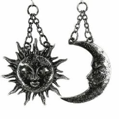 ReStyle Jewelry Moon And Sun Silver Earrings