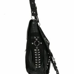 ReStyle Patchwork Hobo Bag With Multiple Pockets And Dragon PU