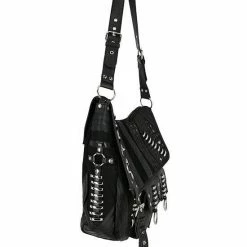 ReStyle Patchwork Hobo Bag With Multiple Pockets And Dragon PU