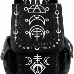 ReStyle Runic Moon Black Backpack - Black And White