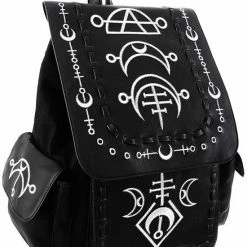 ReStyle Runic Moon Black Backpack - Black And White