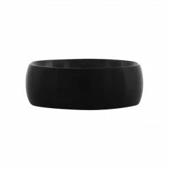 INOX Men's Stuff Plain Plated Black Matte Ring