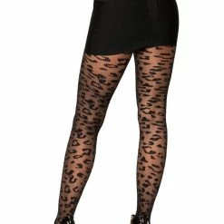 Leg Avenue Sheer Leopard Tights Stockings & Leggings
