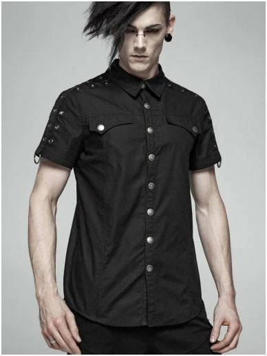 Punk Rave Men's Stuff Marduk Shirt 3 Punk Rave Men's Stuff Marduk Shirt