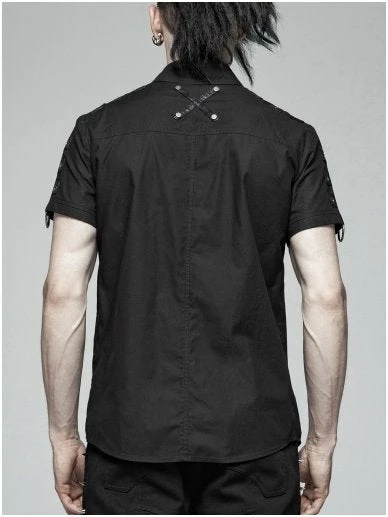 Punk Rave Men's Stuff Marduk Shirt 6 Punk Rave Men's Stuff Marduk Shirt