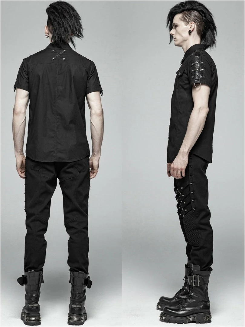 Punk Rave Men's Stuff Marduk Shirt 9 Punk Rave Men's Stuff Marduk Shirt