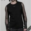 Punk Rave Mesmerizer Men's Longsleeve Top 1 Punk Rave Mesmerizer Men's Longsleeve Top