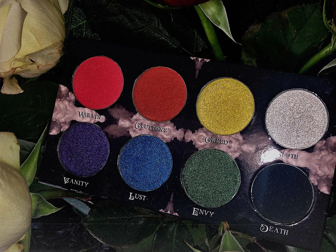 Glam Goth Beauty 7 Deadly Sins Palette 7 Glam Goth Beauty 7 Deadly Sins Palette