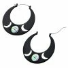 BodyVibe Jewelry Cut-Out Moon Plug Hoops 1 BodyVibe Jewelry Cut-Out Moon Plug Hoops