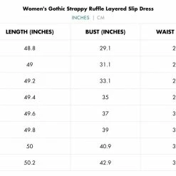 Punk Rave Women's Stuff Gothic Strappy Ruffle Layered Slip Dress