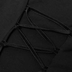 Punk Rave Gothic Toned Horn Sleeved Off Shoulder Shirt Women's Stuff