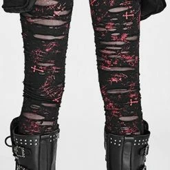 Punk Rave Women's Stuff Ripped Off Leggings 9 Punk Rave Women's Stuff Ripped Off Leggings